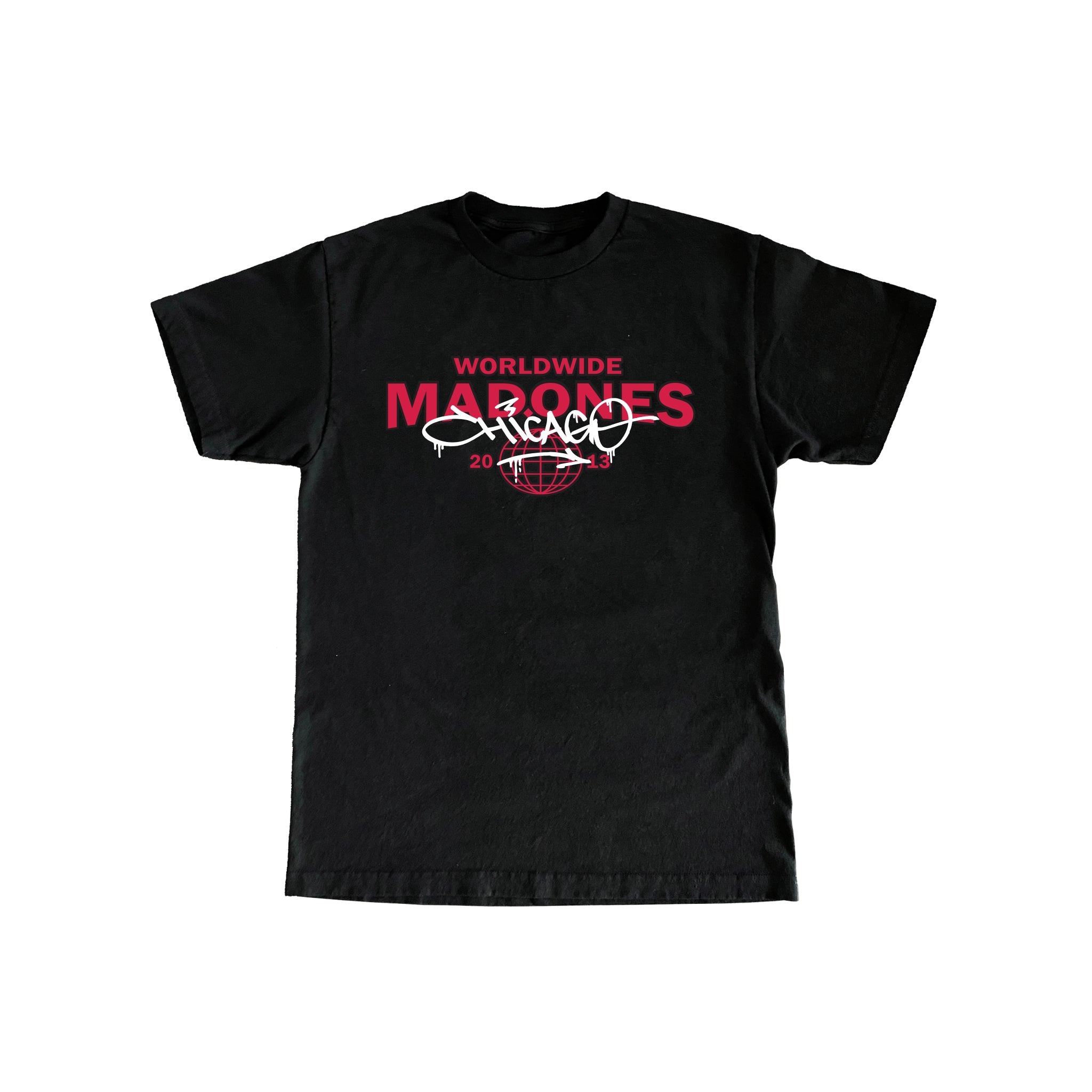 MAD CITY - MIDWEIGHT TEE - CHICAGO RED