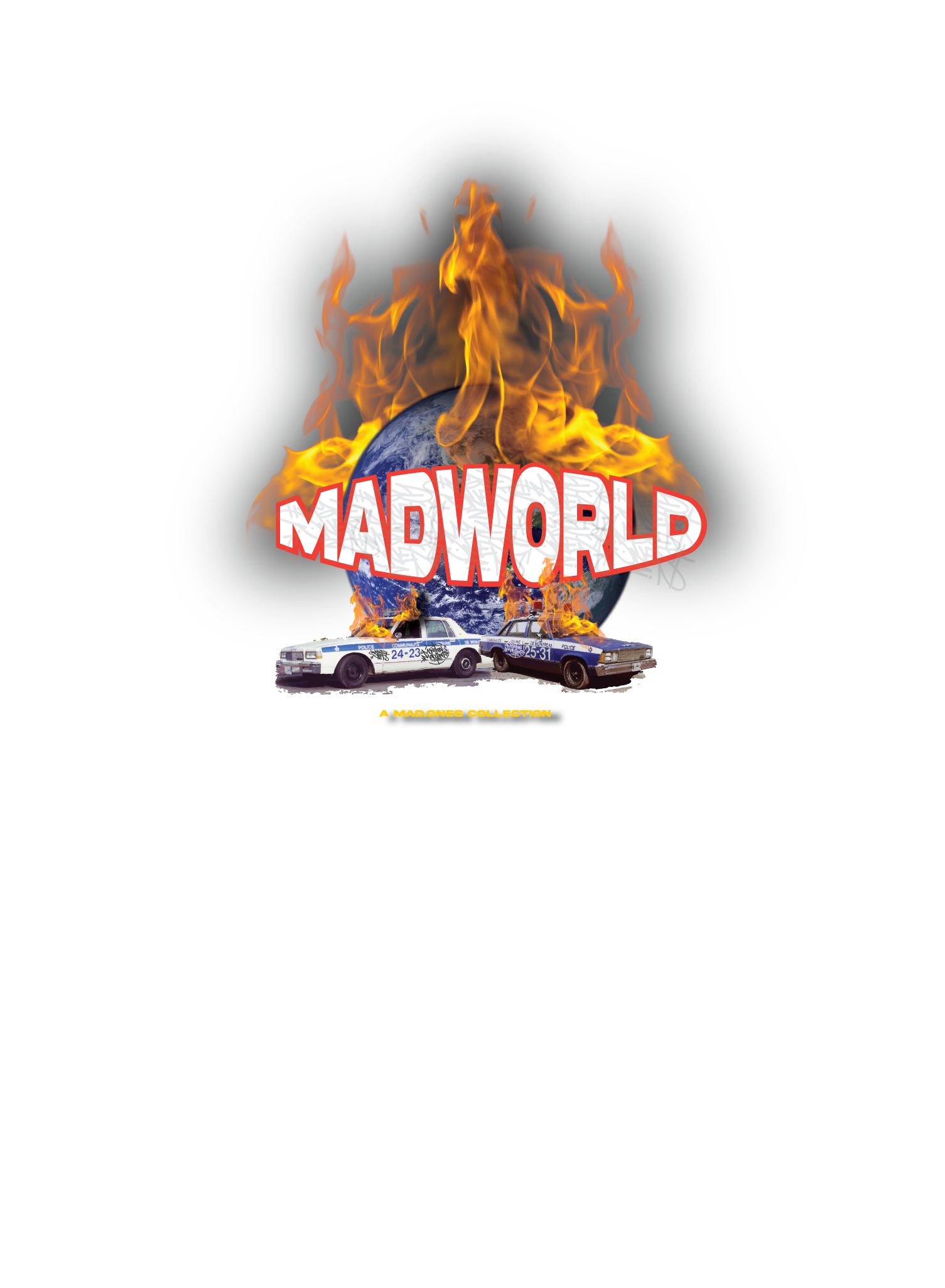 MAD WORLD - TEE - BLACK